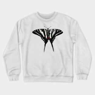 Zebra Swallowtail Butterfly Drawing Crewneck Sweatshirt